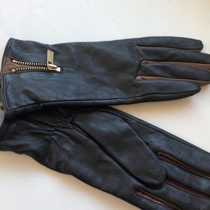 LAUREN RALPH LAUREN// BNWT leather gloves.